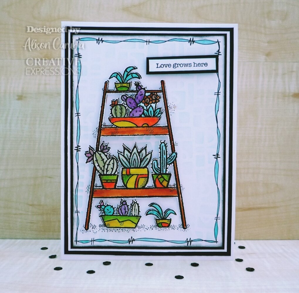 Woodware Indoor Garden Clear Stamp (FRS915) (OUTLET)
