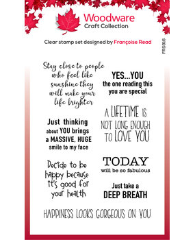 Woodware Happy Motivation Clear Stamp (FRS916) (OUTLET) Woodware Happy Motivation Clear Stamp (FRS916) (OUTLET)