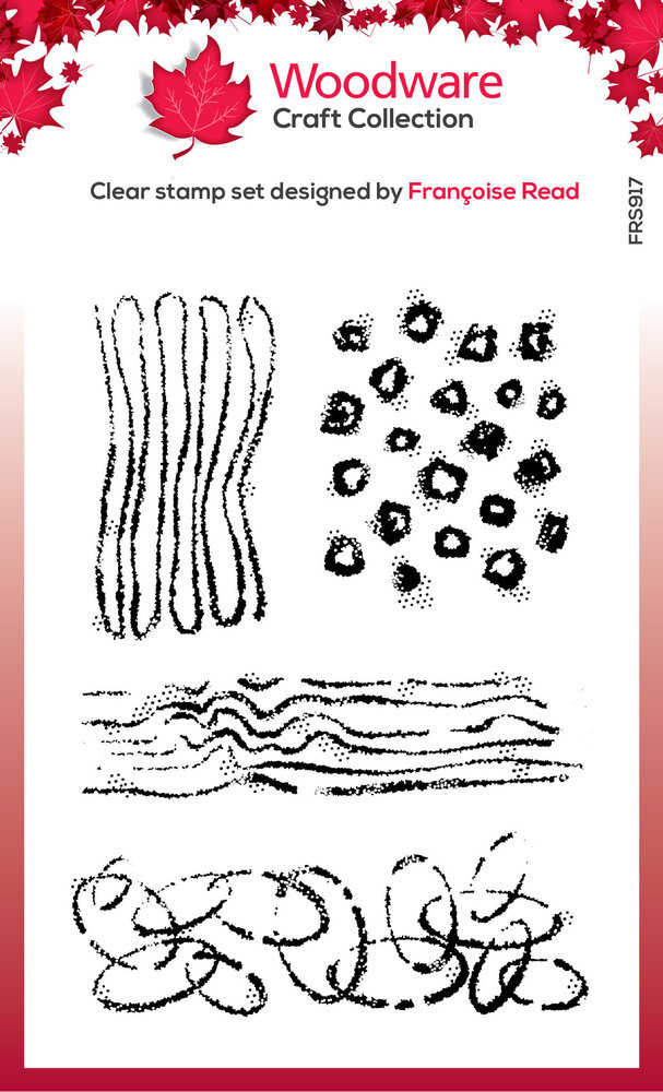 Woodware Texture Patches Clear Stamp (FRS917) (OUTLET) Woodware Texture Patches Clear Stamp (FRS917) (OUTLET)