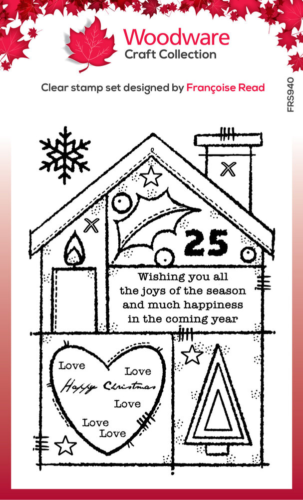 Woodware Christmas House Clear Stamps (FRS940) (OUTLET) Woodware Christmas House Clear Stamps (FRS940) (OUTLET)