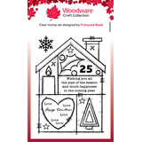 Woodware Christmas House Clear Stamps (FRS940) (OUTLET)