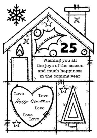 Woodware Christmas House Clear Stamps (FRS940) (OUTLET) Woodware Christmas House Clear Stamps (FRS940) (OUTLET)