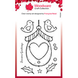 Woodware Christmas Birdhouse Clear Stamps (FRS941) (OUTLET)