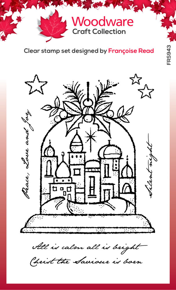 Woodware Silent Night Globe Clear Stamps (FRS943) (OUTLET) Woodware Silent Night Globe Clear Stamps (FRS943) (OUTLET)