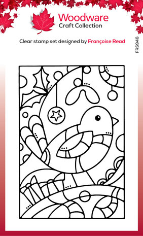 Woodware Robin Panel Clear Stamps (FRS946) (OUTLET) Woodware Robin Panel Clear Stamps (FRS946) (OUTLET)