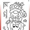 Woodware Pumpkin Gnome Clear Stamps (FRS954) (OUTLET)
