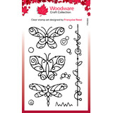 Woodware Wired Butterflies Clear Stamps (FRS961) (OUTLET)