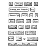 Woodware Love Tape Words Clear Stamps (FRS966) (OUTLET)