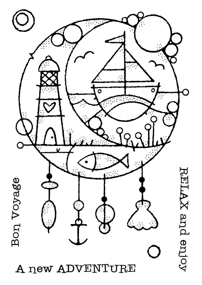 Woodware Seaside Dreamcatcher Clear Stamps (FRS970) (OUTLET) Woodware Seaside Dreamcatcher Clear Stamps (FRS970) (OUTLET)