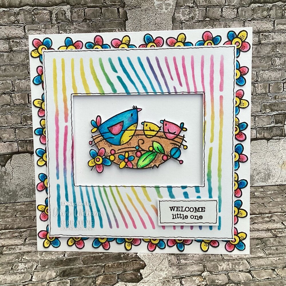 Woodware Bird Nest Clear Stamps (FRS972) (OUTLET)