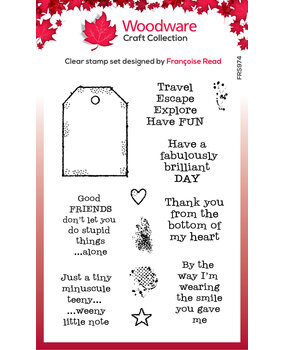 Woodware Tagged Greeings Clear Stamps (FRS974) (OUTLET) Woodware Tagged Greeings Clear Stamps (FRS974) (OUTLET)