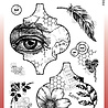 Woodware Vintage Tiles Clear Stamps (FRS986) (OUTLET)