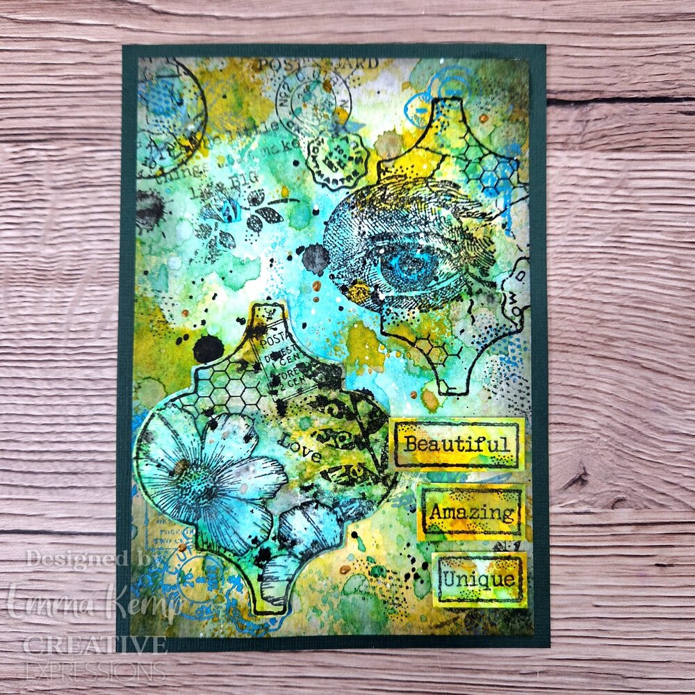 Woodware Vintage Tiles Clear Stamps (FRS986) (OUTLET)