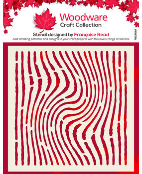 Woodware Worn Lines Stencil (FRST067) (OUTLET)
