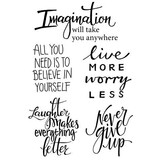 Woodware Imagine Verse Clear Stamp (JGS521) (OUTLET)