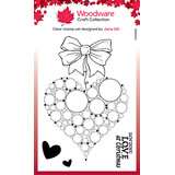 Woodware Big Bubble Bauble Heart Clear Stamps (JGS812) (OUTLET)