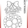 Woodware Big Bubble Bauble Best Wishes Clear Stamps (JGS814) (OUTLET)