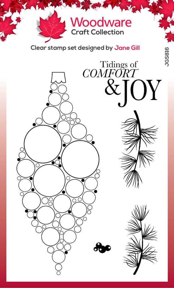 Woodware Big Bubble Bauble Joy Clear Stamps (JGS816) (OUTLET) Woodware Big Bubble Bauble Joy Clear Stamps (JGS816) (OUTLET)
