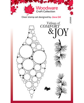 Woodware Big Bubble Bauble Joy Clear Stamps (JGS816) (OUTLET) Woodware Big Bubble Bauble Joy Clear Stamps (JGS816) (OUTLET)