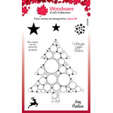 Woodware Big Bubble Christmas Tree Clear Stamps (JGS818) (OUTLET)