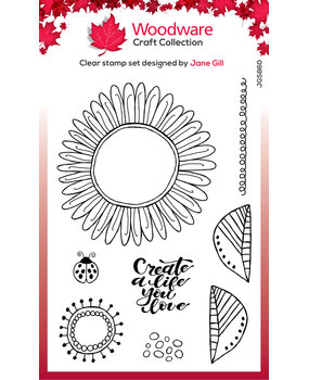 Woodware Petal Doodles Live Life Clear Stamps (JGS860) (OUTLET) Woodware Petal Doodles Live Life Clear Stamps (JGS860) (OUTLET)