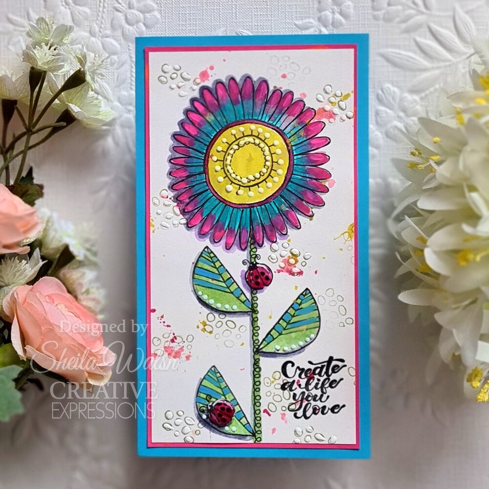 Woodware Petal Doodles Live Life Clear Stamps (JGS860) (OUTLET) Woodware Petal Doodles Live Life Clear Stamps (JGS860) (OUTLET)