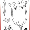 Woodware Petal Doodles Take Care Clear Stamps (JGS861) (OUTLET)