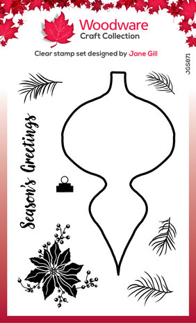 Woodware Paintable Shapes Fancy Drop Clear Stamps (JGS871) (OUTLET) Woodware Paintable Shapes Fancy Drop Clear Stamps (JGS871) (OUTLET)