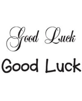 Woodware Good Luck Clear Stamp (JWS004) (OUTLET) Woodware Good Luck Clear Stamp (JWS004) (OUTLET)