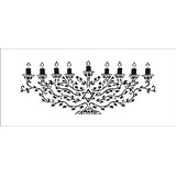 The Crafter's Workshop Menorah Slimline Stencil (TCW2352) (OUTLET)
