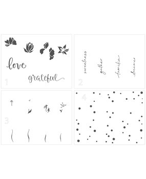 The Crafter's Workshop Word Flowers 5,5x4,25 Inch Layered Stencil (TCW6018) (OUTLET) The Crafter's Workshop Word Flowers 5,5x4,25 Inch Layered Stencil (TCW6018) (OUTLET)