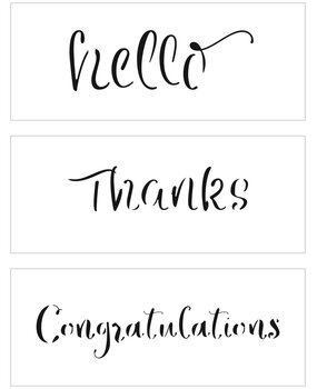 The Crafter's Workshop 3 Word on One Sheet 8½x11 Inch Stencils (TCW6031) (OUTLET) The Crafter's Workshop 3 Word on One Sheet 8½x11 Inch Stencils (TCW6031) (OUTLET)