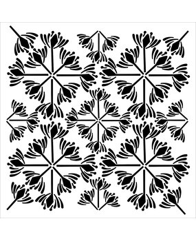 The Crafter's Workshop Garden Tile 6x6 Inch Stencil (TCW943s) (OUTLET) The Crafter's Workshop Garden Tile 6x6 Inch Stencil (TCW943s) (OUTLET)