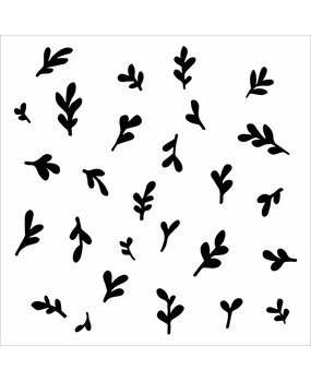 The Crafter's Workshop Barberry Buds 6x6 Inch Stencil (TCW965s) (OUTLET)