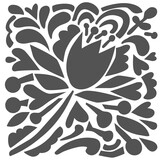 The Crafter's Workshop Tulip Party 6x6 Inch Stencil (TCW993s) (OUTLET)