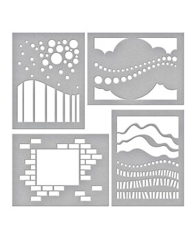 Stampendous! Dreamy Backdrop Stencils (STN-044) (OUTLET) Stampendous! Dreamy Backdrop Stencils (STN-044) (OUTLET)