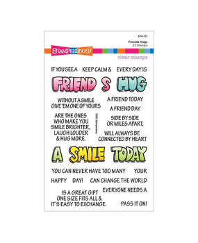 Stampendous! Friends Hugs FransFormer Clear Stamps (STP-171) (OUTLET) Stampendous! Friends Hugs FransFormer Clear Stamps (STP-171) (OUTLET)
