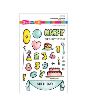 Stampendous! Birthday FransFormer Clear Stamps (STP-172) (OUTLET) Stampendous! Birthday FransFormer Clear Stamps (STP-172) (OUTLET)