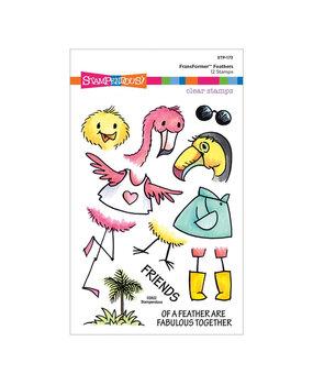 Stampendous! Feathers FransFormer Clear Stamps (STP-173) (OUTLET) Stampendous! Feathers FransFormer Clear Stamps (STP-173) (OUTLET)
