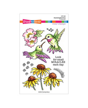 Stampendous! Hummingbird Day Clear Stamps (STP-193) (OUTLET) Stampendous! Hummingbird Day Clear Stamps (STP-193) (OUTLET)
