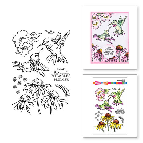 Stampendous! Hummingbird Day Clear Stamps (STP-193) (OUTLET)