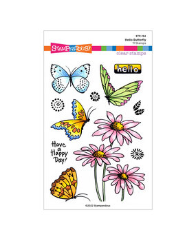 Stampendous! Hello Butterfly Clear Stamps (STP-194) (OUTLET) Stampendous! Hello Butterfly Clear Stamps (STP-194) (OUTLET)