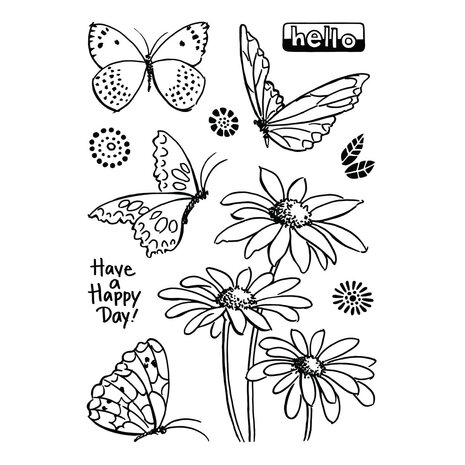 Stampendous! Hello Butterfly Clear Stamps (STP-194) (OUTLET) Stampendous! Hello Butterfly Clear Stamps (STP-194) (OUTLET)