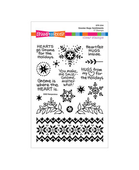 Stampendous! Gnome Hugs Sentiments Clear Stamps (STP-204) (OUTLET) Stampendous! Gnome Hugs Sentiments Clear Stamps (STP-204) (OUTLET)
