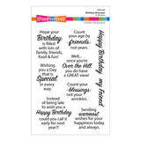 Stampendous! Birthday Messages Clear Stamp Set (STP-224) (OUTLET)