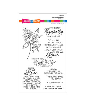 Stampendous! Sincere Sentiments Clear Stamp Set (STP-225) (OUTLET) Stampendous! Sincere Sentiments Clear Stamp Set (STP-225) (OUTLET)