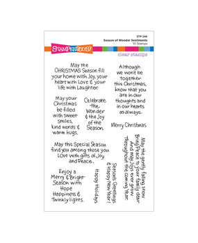 Stampendous! Season of Wonder Sentiments Clear Stamp Set (STP-246) (OUTLET) Stampendous! Season of Wonder Sentiments Clear Stamp Set (STP-246) (OUTLET)