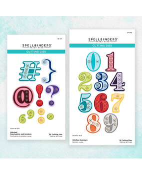 Spellbinders Stitched Numbers & More Bundle (BD-0738) (OUTLET) Spellbinders Stitched Numbers & More Bundle (BD-0738) (OUTLET)