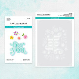 Spellbinders Floral For You Stencil and Die Bundle (BD-0749) (OUTLET)