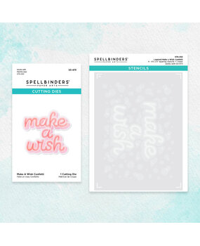 Spellbinders Make a Wish Confetti Stencil and Die Bundle (BD-0751) (OUTLET) Spellbinders Make a Wish Confetti Stencil and Die Bundle (BD-0751) (OUTLET)